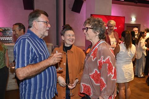 Jonathan Rutter (Premier); Kristy Matheson (BFI Festivals director); Lizzie Franke (NFTS)